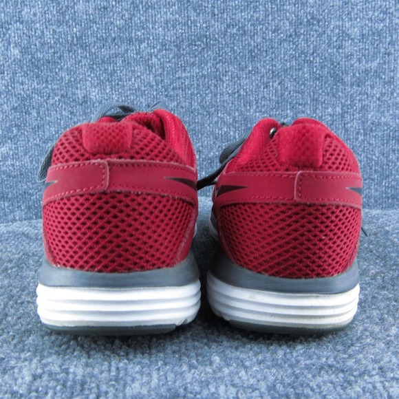 Nike Boys Sneaker Shoes‎ Athletic Red Fabric Lace Up Size Y 7 Medium - Picture 5 of 10